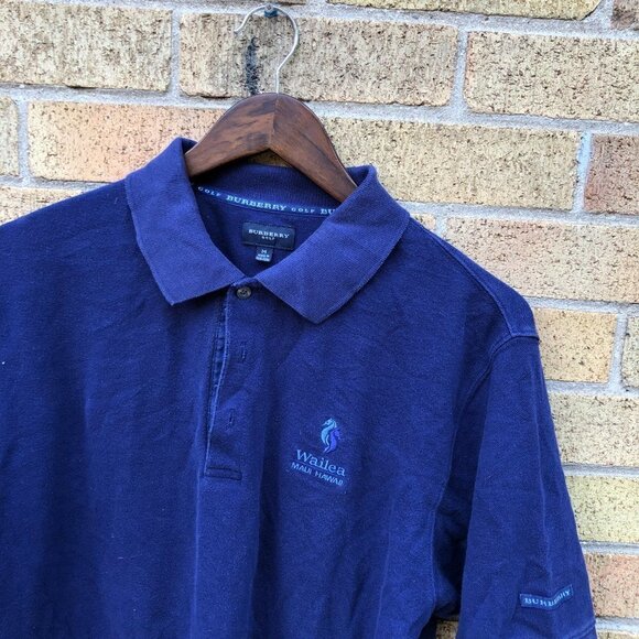 Vintage Burberry Golf Polo Button Up Shirt Medium - Picture 5 of 5